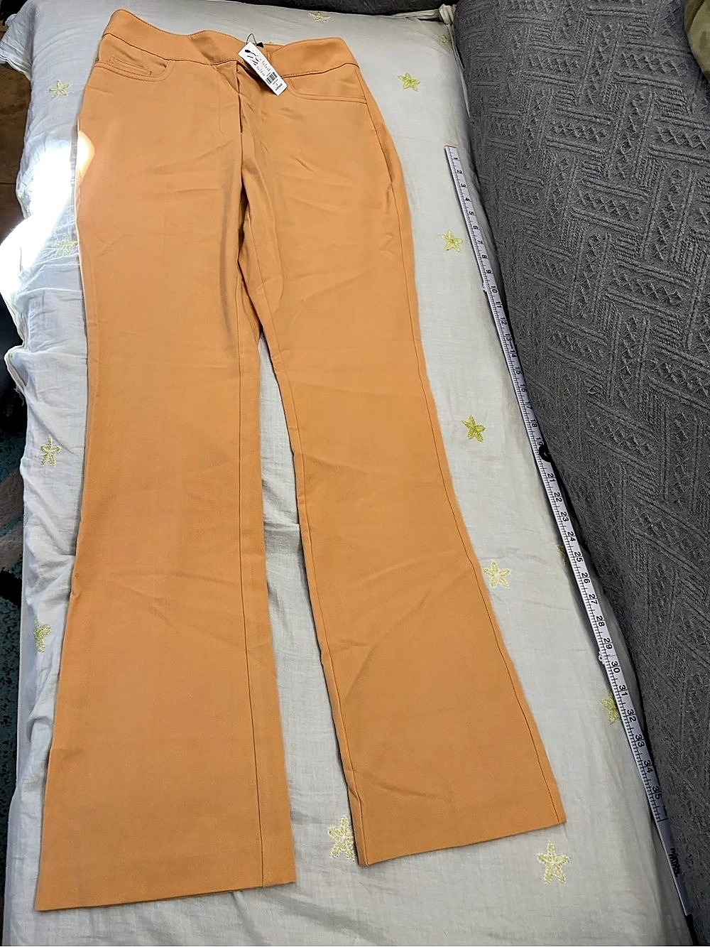 NY&C Flare Pants Mustard Size 2 NWT